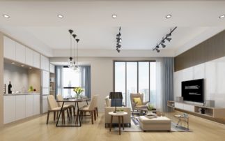 89㎡現代簡約三居裝修案例 效果圖